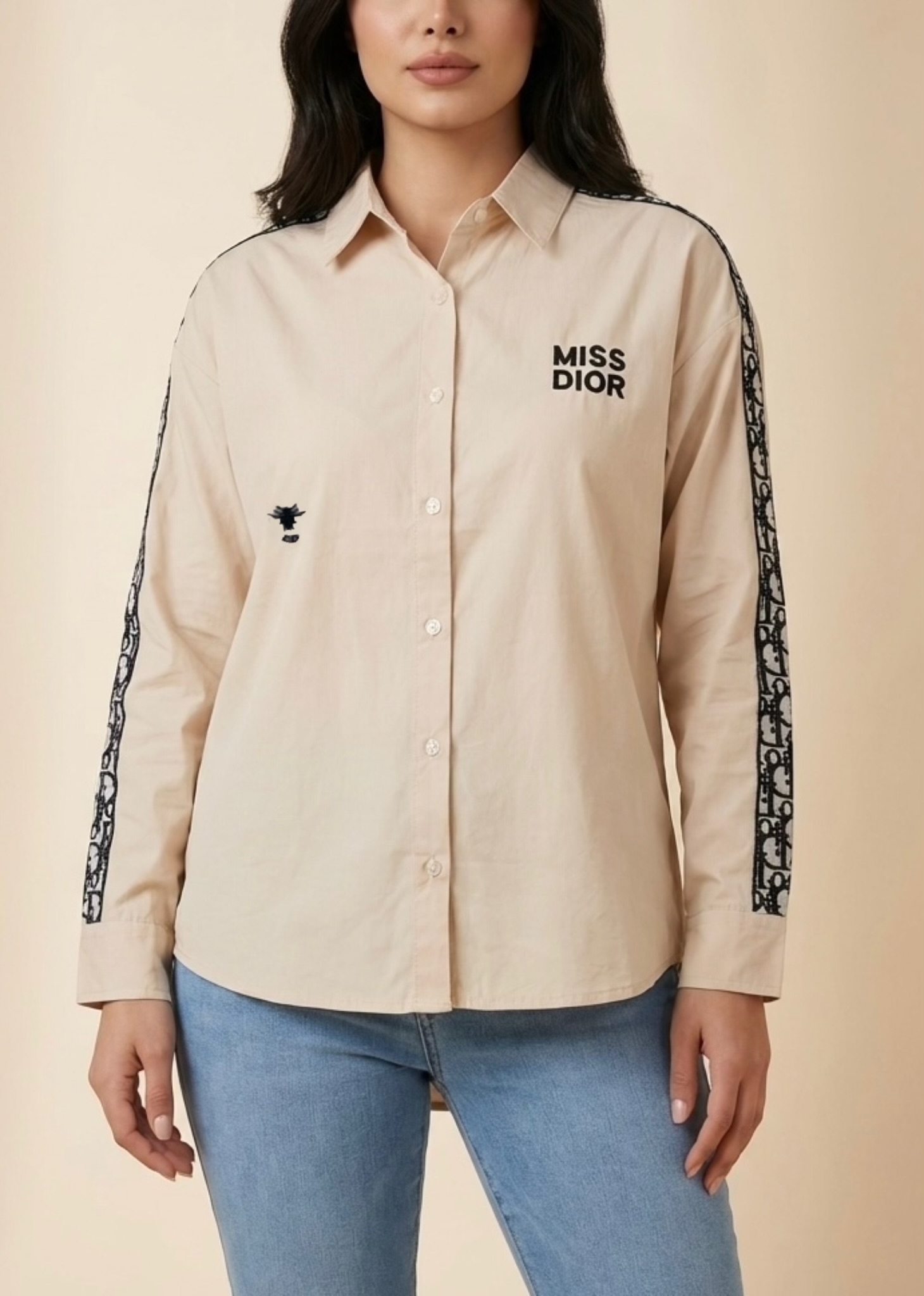 شومیز وارداتی لینن miss dior کد88501